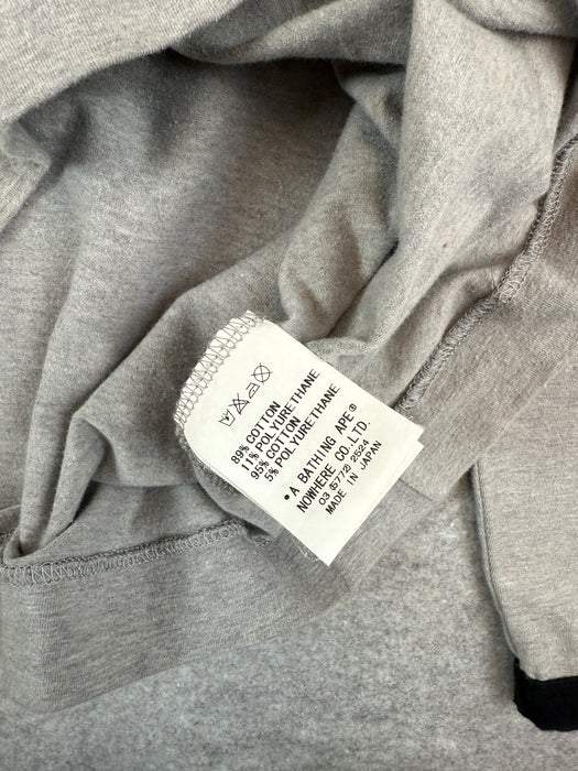 BAPE Logo L/S Tee Grey | Vitnage Clothing Store Canada