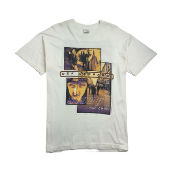 (L) Vintage '96 Def Leppard Slang Tour Tee White