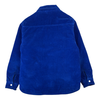 Stussy Cord Quilted Overshirt Blue (USED)