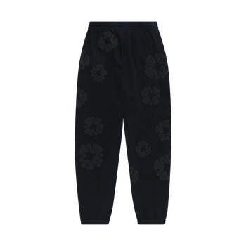 Denim Tears Cotton Wreath Sweatpants Black Monochrome