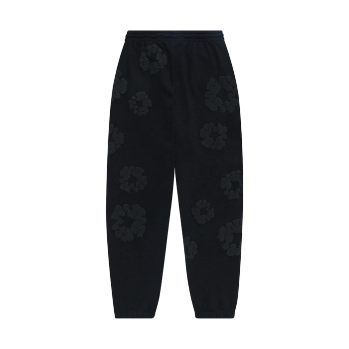 Denim Tears Cotton Wreath Sweatpants Black Monochrome | Vitnage Clothing Store Canada