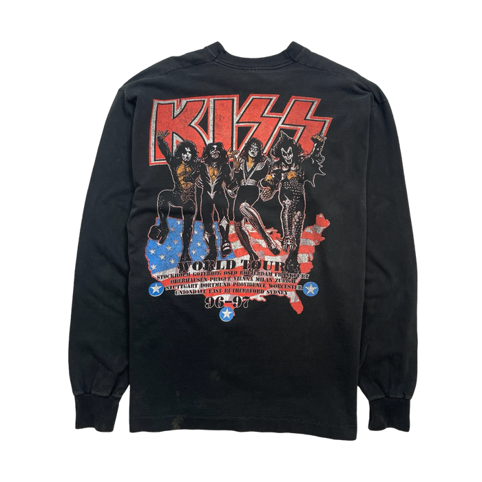 Vintage '96 Kiss World Tour L/S Tee Black | Vitnage Clothing Store Canada