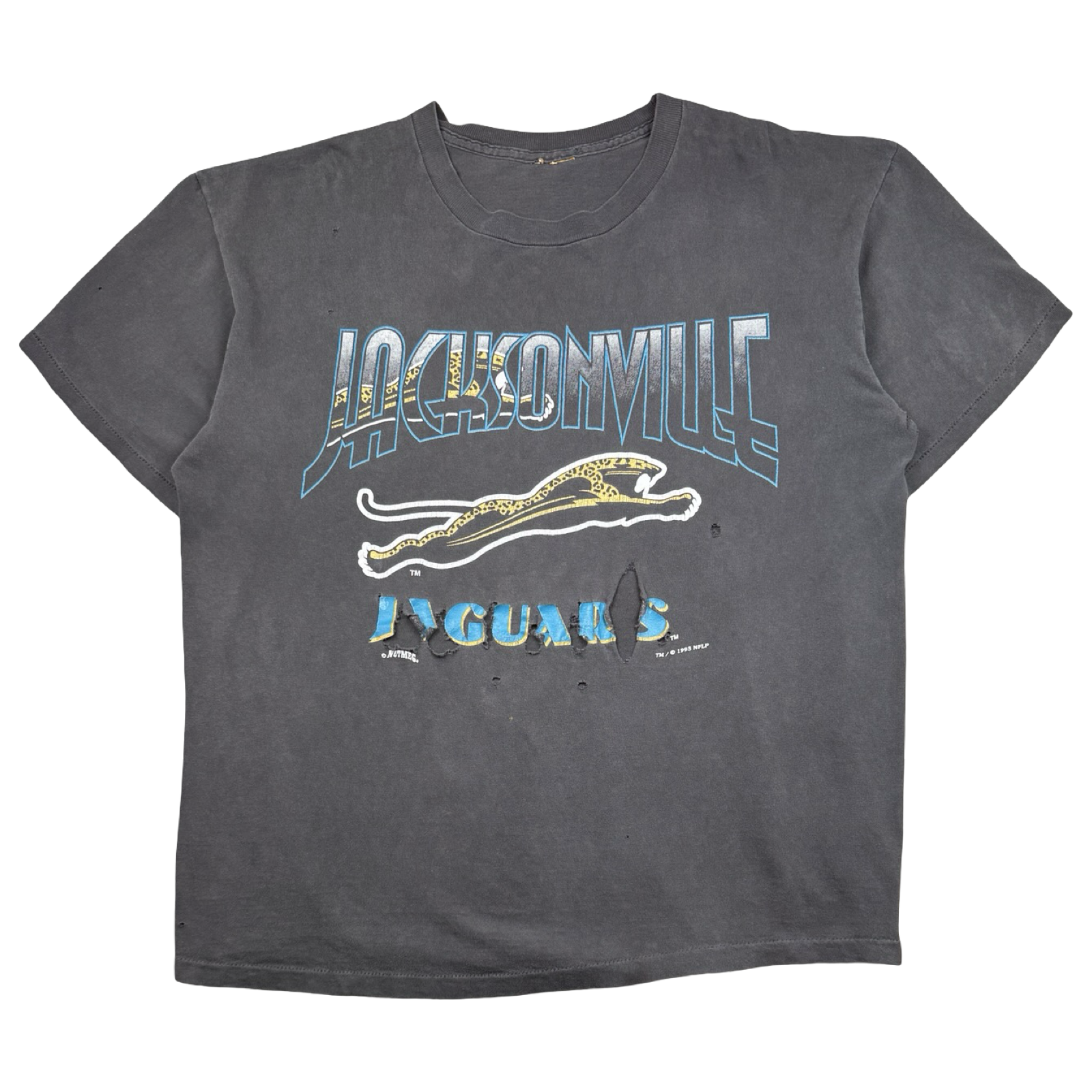 Vintage NFL Jacksonville Jaguars Distressed Tee Black