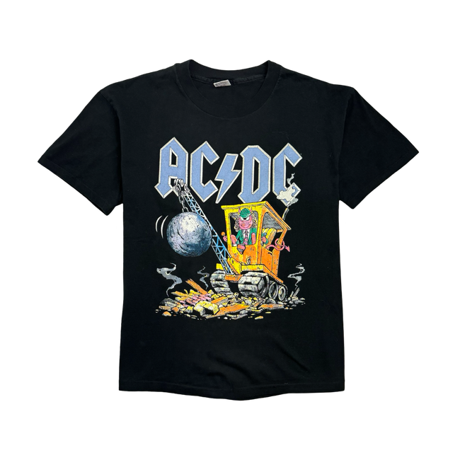 (L) Vintage '95 AC/DC Band Tee Black