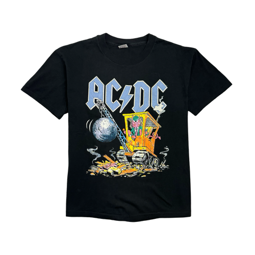 (L) Vintage '95 AC/DC Band Tee Black | Vintage Clothing Store Canada