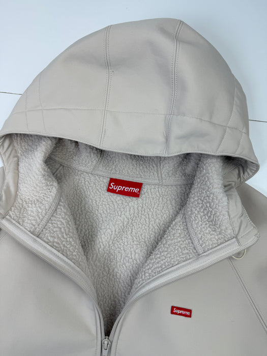 Supreme Windstopper Zip Up Hooded Sweatshirt Cream (USED) | Vitnage Clothing Store Canada