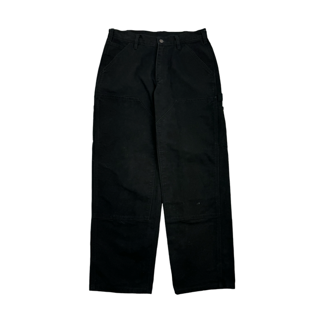 (30) Vintage Dakota Double Knee Work Wear Pants Black