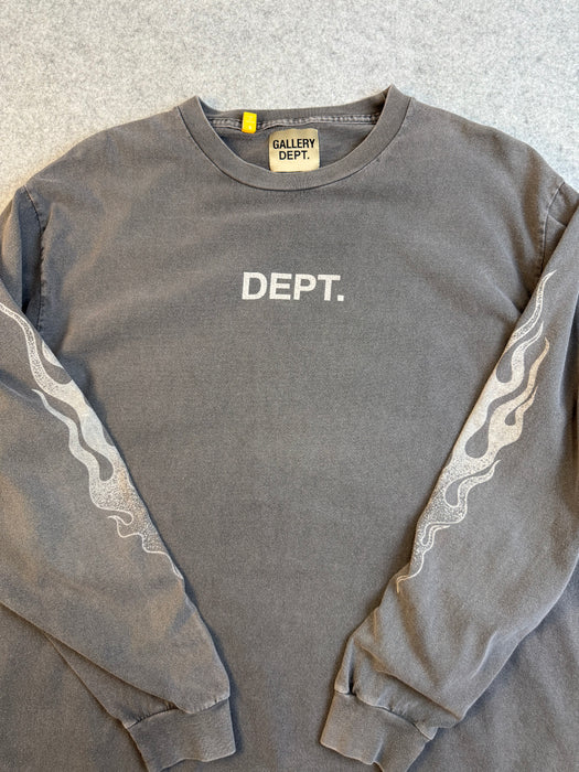 Gallery Dept Address L/S Tee Dark Grey (USED) | Vitnage Clothing Store Canada