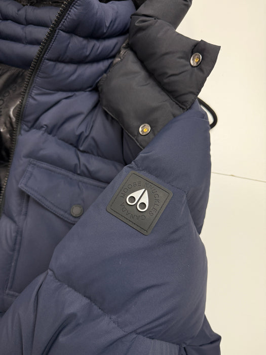 Moose Knuckles Bedstuy Puffer Jacket Navy (USED) | Vitnage Clothing Store Canada