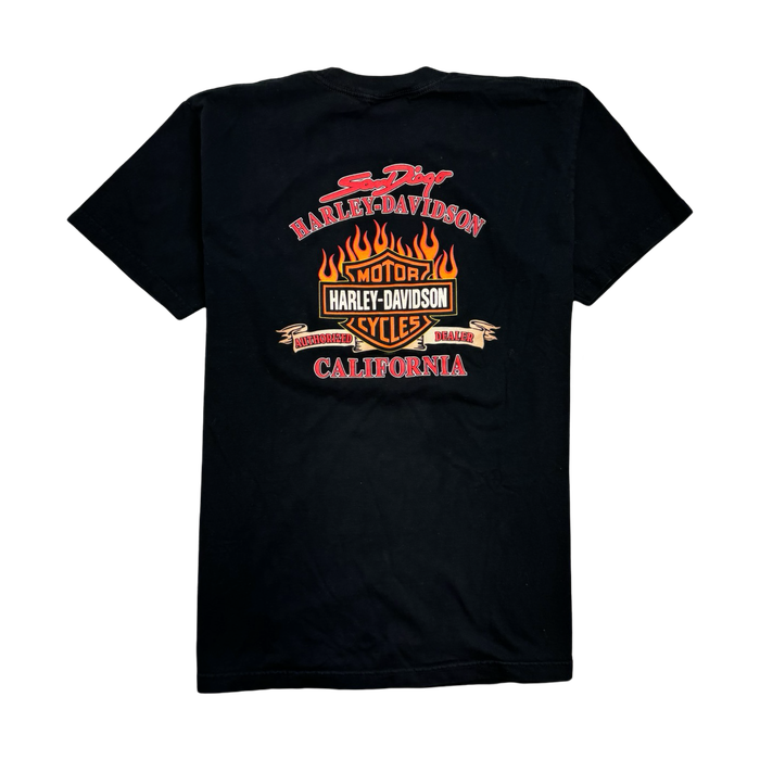 Vintage '04 San Diego Harley Davidson Tee Black | Vitnage Clothing Store Canada