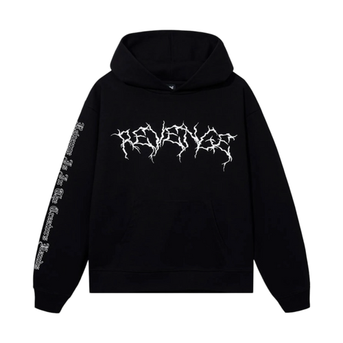 Revenge XXXTentacion Lightning Hoodie Black/White | Vintage Clothing Store Canada