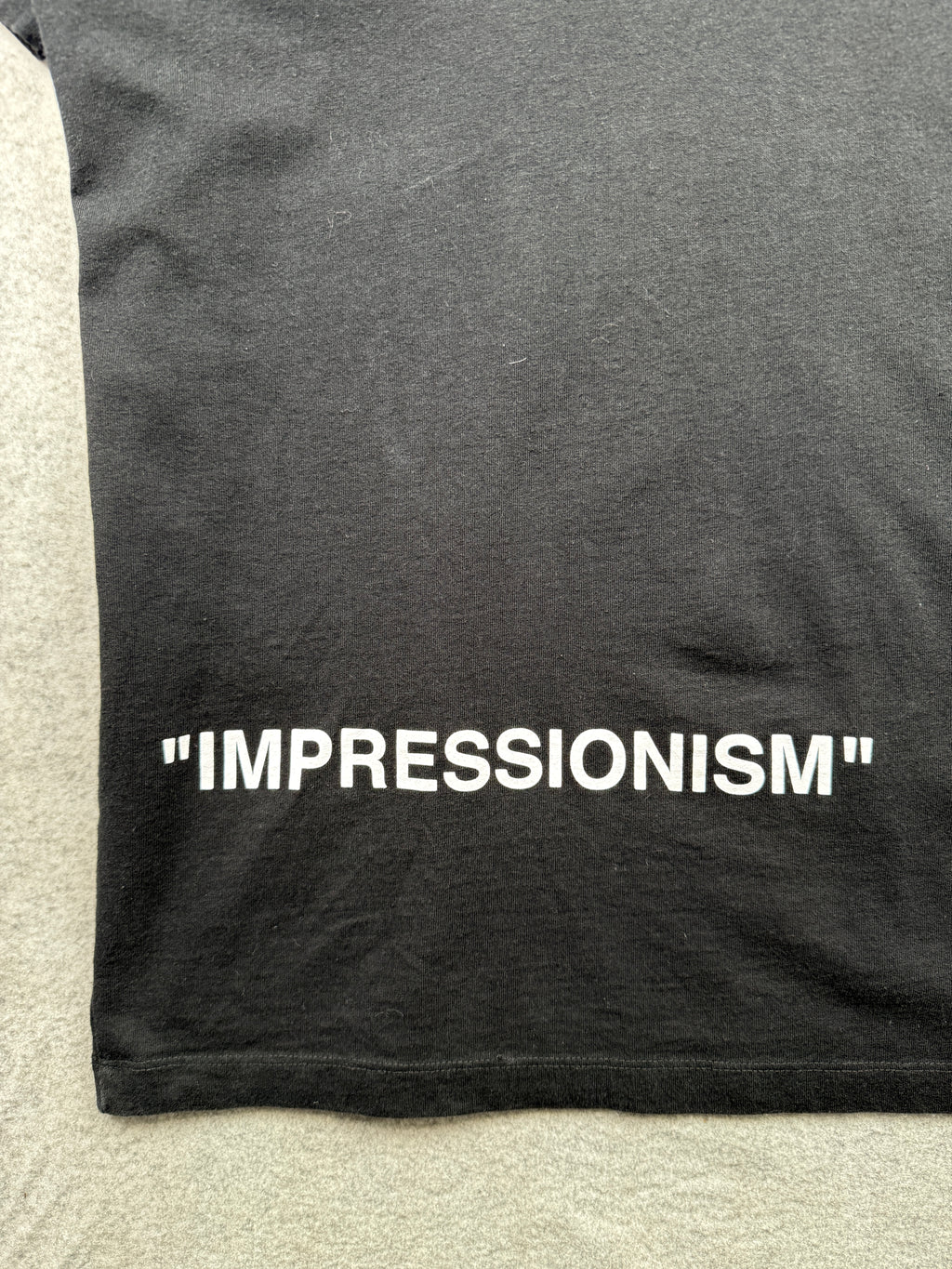 OFF-WHITE Ice Man Imressionism Tee Black (USED)