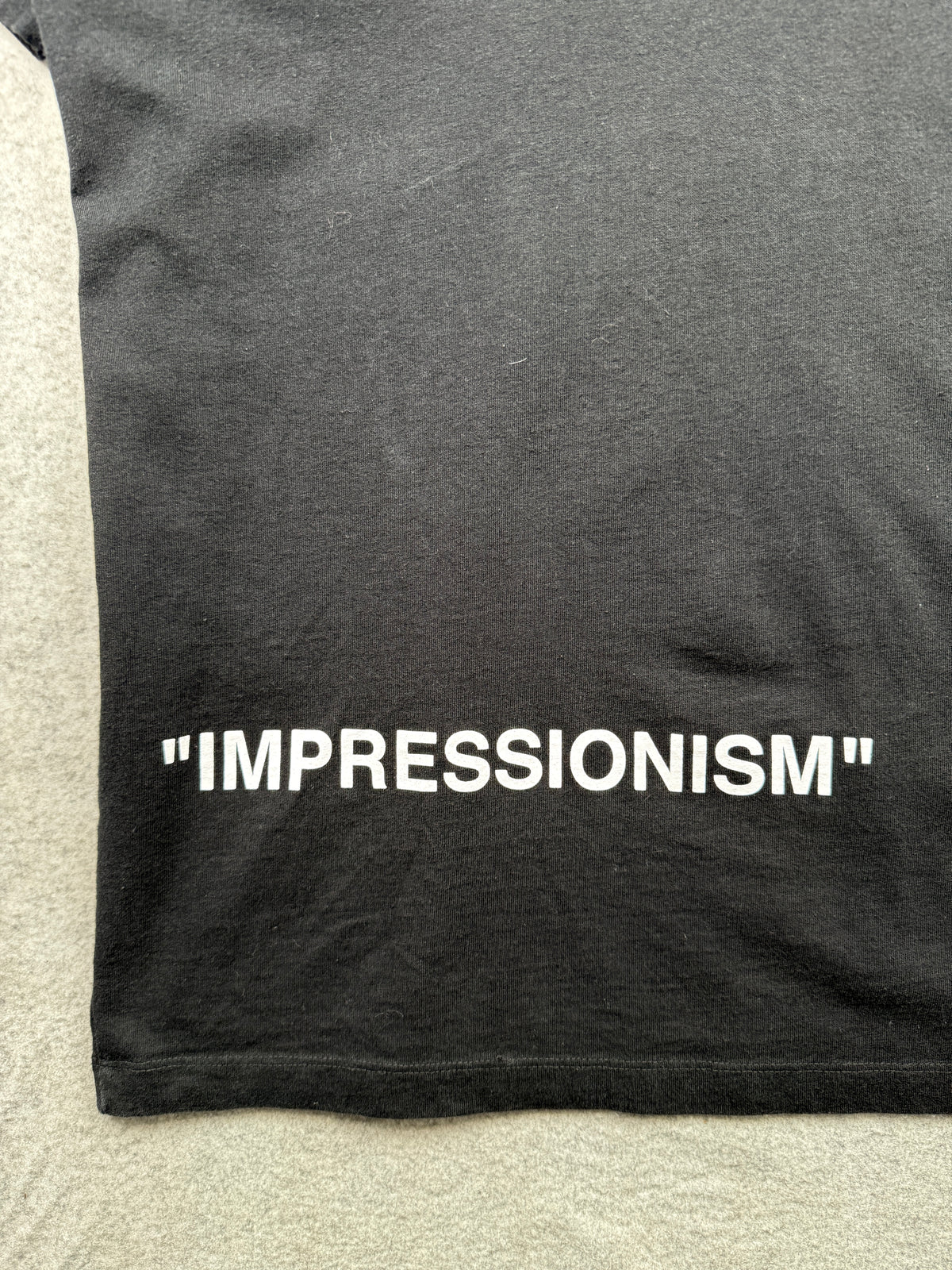 OFF-WHITE Ice Man Imressionism Tee Black (USED)