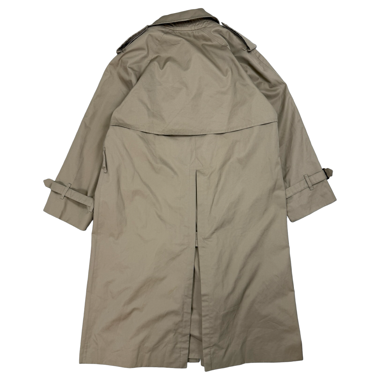Vintage Men's Burberry Trench Coat Beige