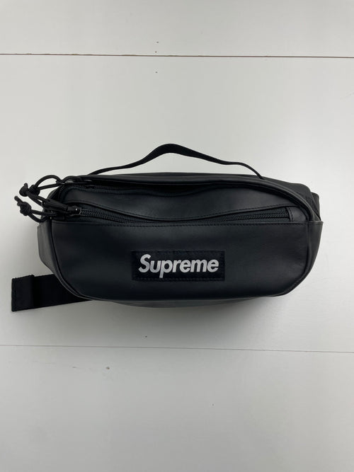 Supreme Leather Waist Bag Black (USED) | Vintage Clothing Store Canada