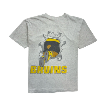 (L) Vintage 90s Boston Bruins Tee Light Grey