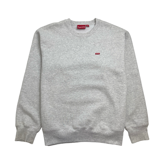 Supreme Small Box Logo Crewneck Ash Grey (USED)