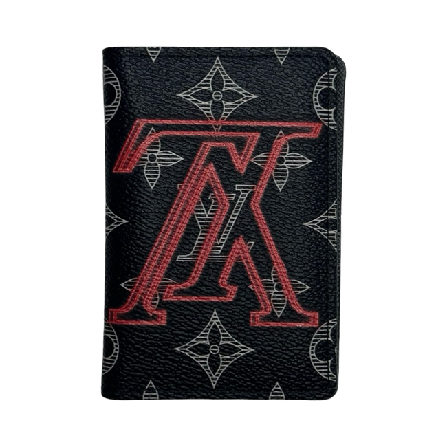 Louis Vuitton Monogram Ink Upside Down Pocket Organizer Navy