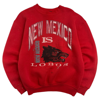 Vintage New Mexico Lobos Sweatshirt Red
