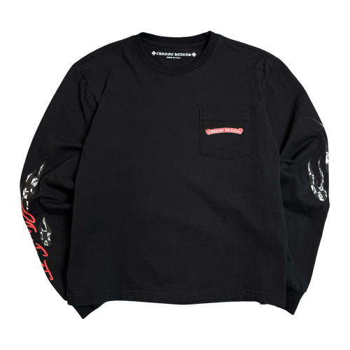 Chrome Hearts Matty Boy Stay Fast L/S Tee Black | Vintage Clothing Store Canada