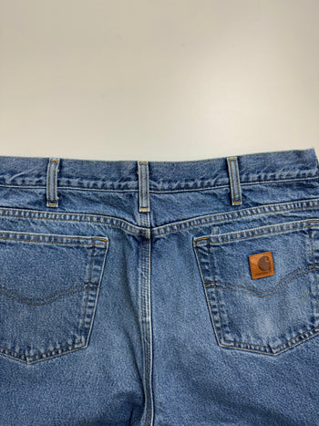 Vintage Carhartt Lined Denim Pants Blue