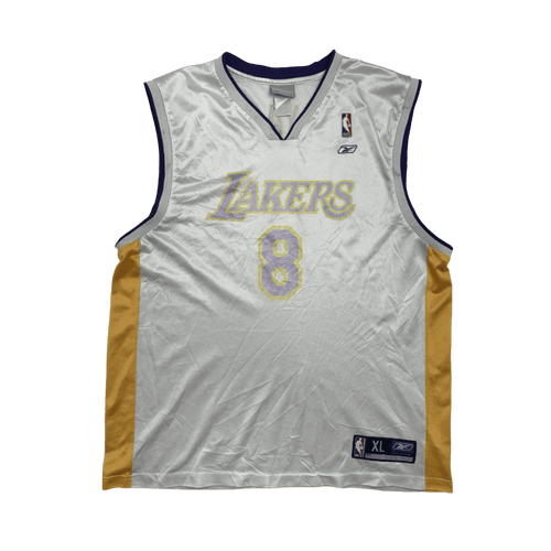 (XL) Vintage 2000s Reebok LA Lakers Kobe Bryant Jersey White | Vintage Clothing Store Canada