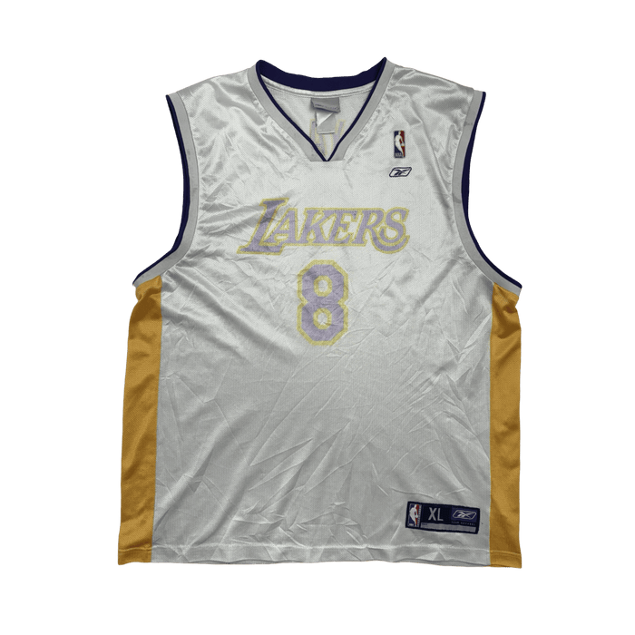 (XL) Vintage 2000s Reebok LA Lakers Kobe Bryant Jersey White | Vitnage Clothing Store Canada