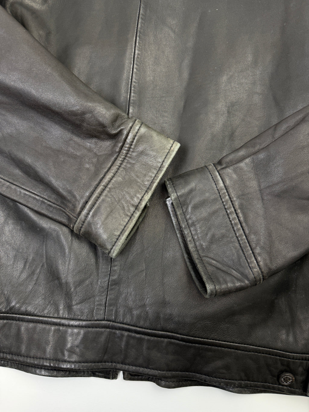 Vintage Polo Ralph Lauren Leather Jacket Brown