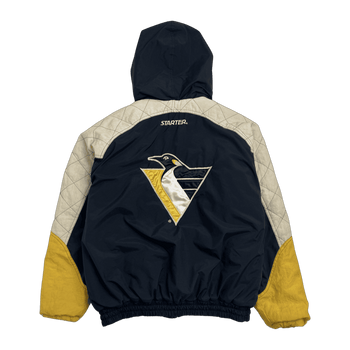 (S) Vintage Starter Pittsburgh Penguins Full Zip Puffer Jacket