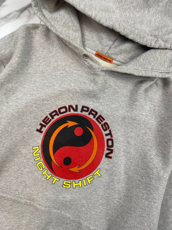 Heron Preston Night Shift Hoodie Grey (USED)
