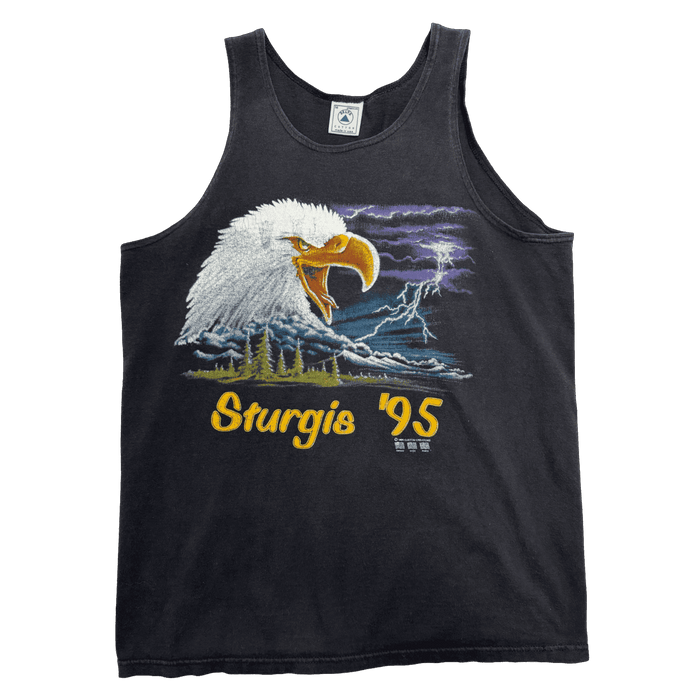 Vintage 1995 Sturgis Black Hills Rally Tank Top Black | Vitnage Clothing Store Canada