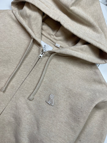 OVO Classic Zip Hoodie Oatmeal Heather