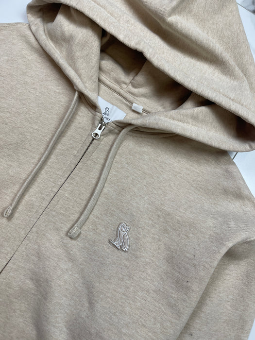 OVO Classic Zip Hoodie Oatmeal Heather | Vitnage Clothing Store Canada