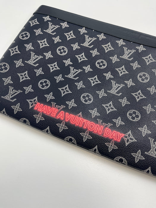 Louis Vuitton Kim Jones Upside Down Monogram Pochette | Vitnage Clothing Store Canada