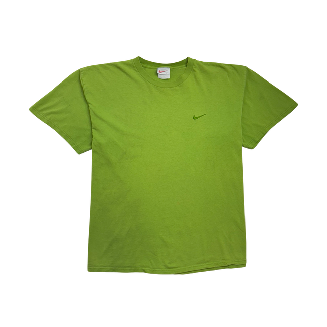 Vintage 90s Nike Side Swoosh Tee Chlorophyll Green