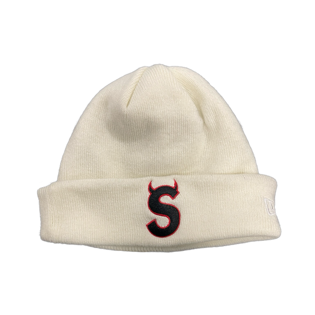 Supreme New Era S Logo Beanie FW22 Natural (USED)