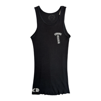 Chrome Hearts Horseshoe Logo Tank Top Black
