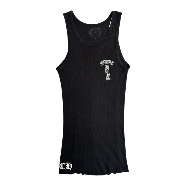 Chrome Hearts Horseshoe Logo Tank Top Black