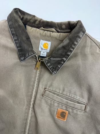 Vintage 2000s Carhartt Santa Fe Work Jacket Beige