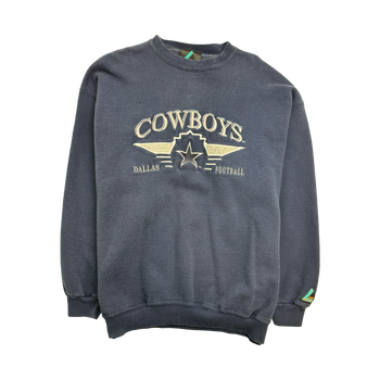 (L) Vintage Dallas Cowboys Sweatshirt Navy