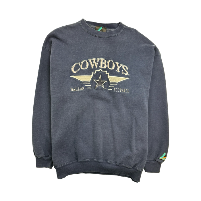 (L) Vintage Dallas Cowboys Sweatshirt Navy | Vitnage Clothing Store Canada