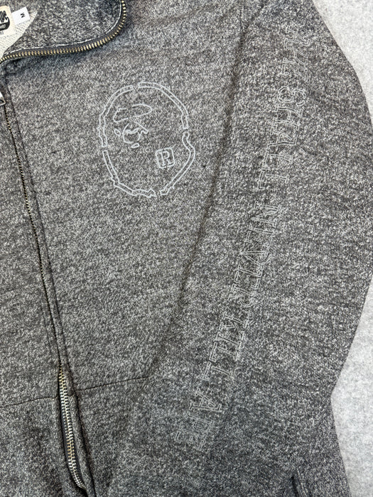 BAPE 3M Full Zip Hoodie Static Grey (USED) | Vitnage Clothing Store Canada