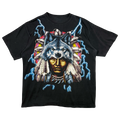 Vintage American Thunder Wolf Chief Tee Black