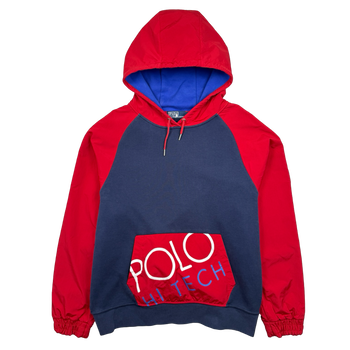Vintage Polo Ralph Lauren Hi Tech Hoodie Navy/Red