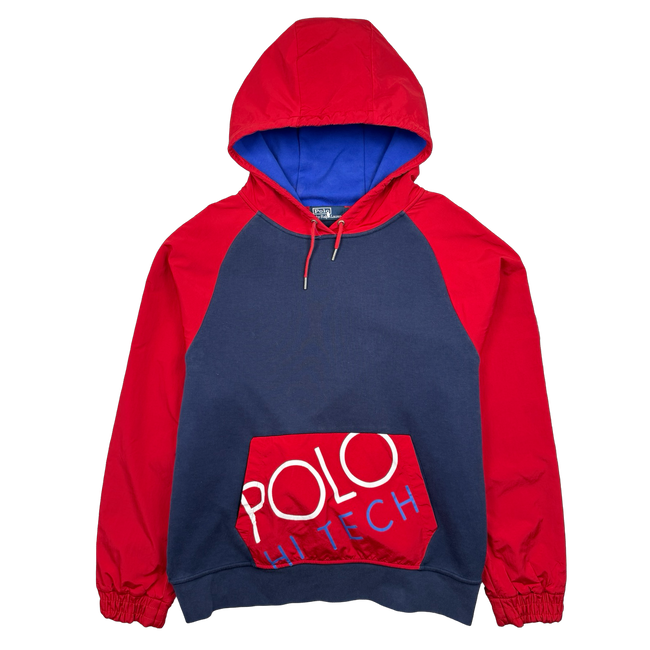 Vintage Polo Ralph Lauren Hi Tech Hoodie Navy/Red