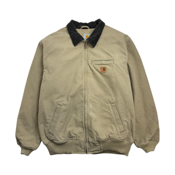 (XL) Vintage Carhartt Detroit Style Jacket Tan