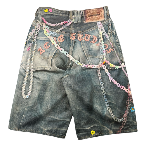 Acne Studios 1981 Trompe L'Oeil Loose Fit Shorts