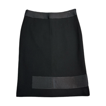 Prada Wool Lined Skirt Black