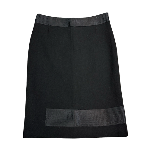 Prada Wool Lined Skirt Black | Vintage Clothing Store Canada
