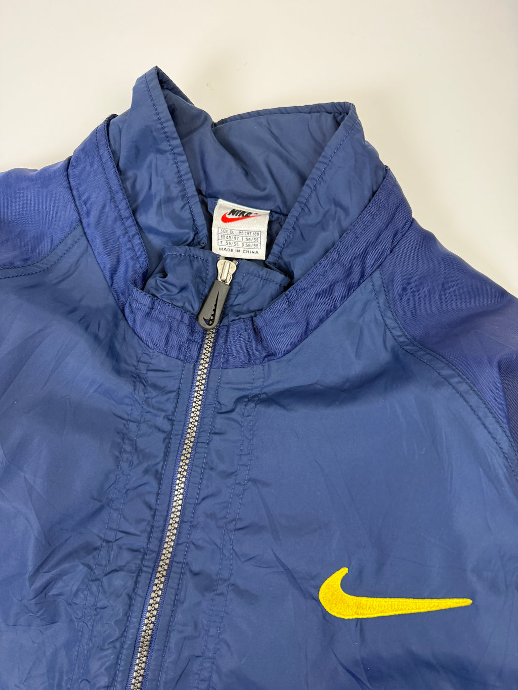 Vintage Nike Quilted Light Jacket Navy